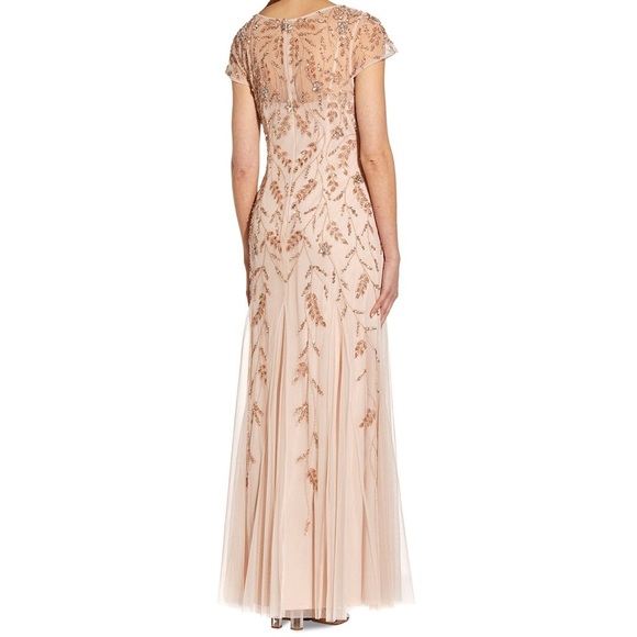 Adrianna Papell Embellished Godet Gown - Picture 3 of 10